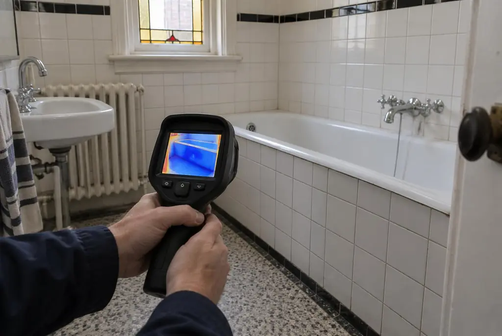 Lekdetectie Barneveld – onderzoek in een badkamer van een oudere woning