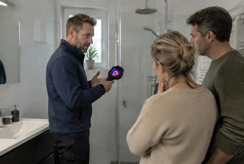 Lekdetectie Barneveld – specialist legt bevindingen uit aan bewoner
